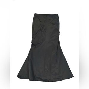 Fred Sun black maxi skirt sz 10 made in France y2k grunge goth